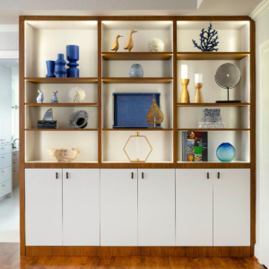 Del Roy - Custom Cabinet/Bookshelf Schlosser Interior Design Dallas TX